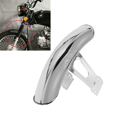 #ad 1PC Motorcycle Chrome Front Fender Mud Guard Cover Protector For Honda CG125 US $22.99