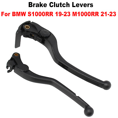 #ad 1 Pair Brake Clutch Levers For BMW S1000RR M1000RR Handle Lever Aluminum Black $40.87