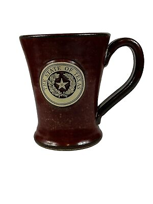 #ad Sunset Hill Stoneware The State Of Texas Mug Handmade Drip Glaze Oversized $20.98