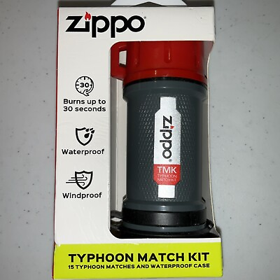 #ad #ad Zippo Typhoon Match Kit 40495 1 Match Kit 15 Typhoon Matches 3 Strike Pads $13.99