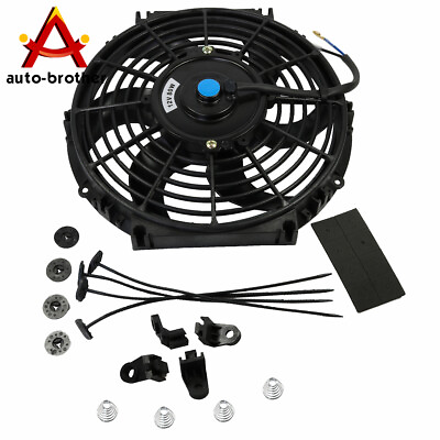 #ad Universal 80W 1750CFM Electric Radiator Slim Cooling Fan Push Pull 10quot; inch 12V $26.86