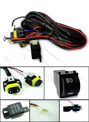 For Subaru Fog Light Wiring Harness Kit w OE Style Switch and Relay $29.99