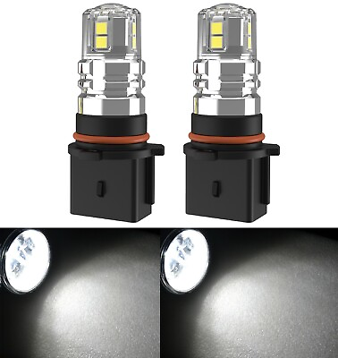 LED 20W PSX26W 5000K White Two Bulbs Fog Light Replacement Upgrade Lamp Stock OE $27.00