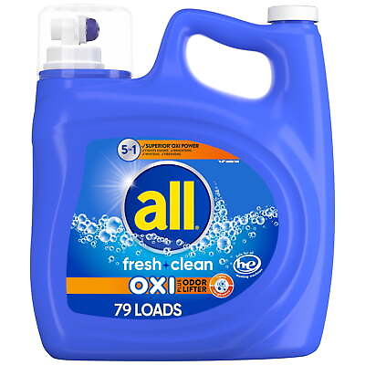 #ad all Liquid Laundry Detergent Fresh Clean Oxi plus Odor Lifter 141 fl oz 79 Loads $10.79