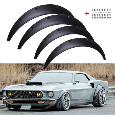 #ad For Ford Mustang 1st 1965 1973 Car Fender Flares Wheel Extra Wide Arches 32quot;35quot; $61.99