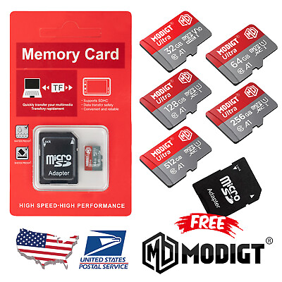#ad MODIGT MicroSD Ultra 32GB 64GB 128GB 256GB 512GB SDHC SDXC for Camera Drone lot $8.99