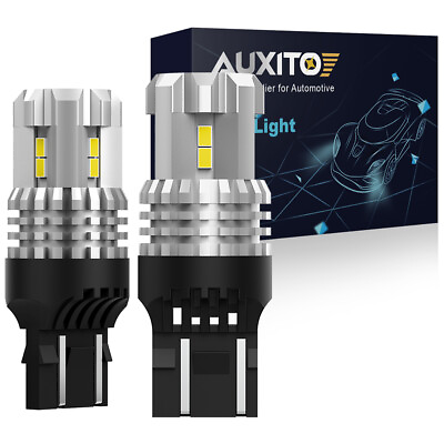 #ad AUXITO 2X 7443 7440 W21 5W T20 LED Reverse Light Brake Tail Light Light DRL Bulb $12.99