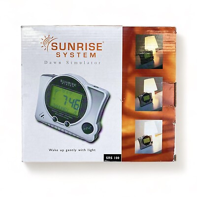 #ad Sunrise System Dawn Simulator quot;Wake Up Gently with Lightquot; Alarm Clock SRS100 $18.16