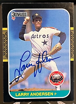#ad 1987 Donruss #640 : SIGNED Larry Anderson : Houston Astros $4.49