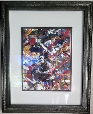 #ad 2 ORIGINAL OIL PAINTINGS MODERN ABSTRACT PAINTED ON 9 11 2001 $830.00