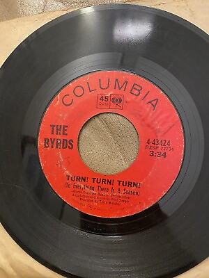 #ad THE BYRDS Turn Turn Turn She Don#x27;t Care About Time COLUMBIA 45 David Crosby $10.99
