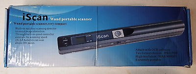 #ad Portable Handheld Wand Wireless Scanner A4 Size 900DPI JPG PDF Format LCD $18.00