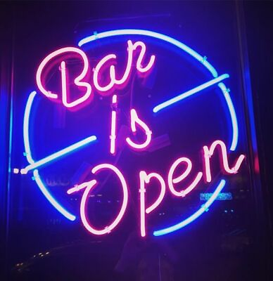 #ad New Bar#x27;s Open 17quot;x14quot; Neon Sign Lamp Light Beer Bar With Dimmer $149.99