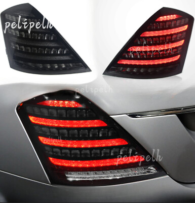 #ad LED Smoke Black Tail Light Dynamic Signal For Mercedes Benz S class W221 06 2012 $490.76
