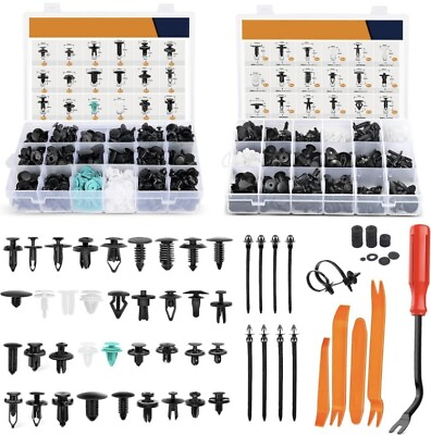 #ad Rivets820pcs Car Push Retainer Clips Fasteners Cars Body Kits Fasteners $35.00