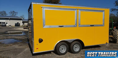 #ad 2023 enclosed 8.5 x16 concession trailer New vending food truck trailer finsihed $10995.00