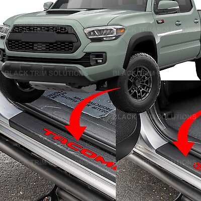 #ad Red Overlay DECALS for Front Rear Door Sill For 2016 2023 Toyota Tacoma $13.01