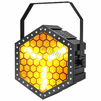 #ad Hexagonal Retro Lamp DMX DJ lights 3PCS 1800K Golden LED Par Stage Party Light $93.99