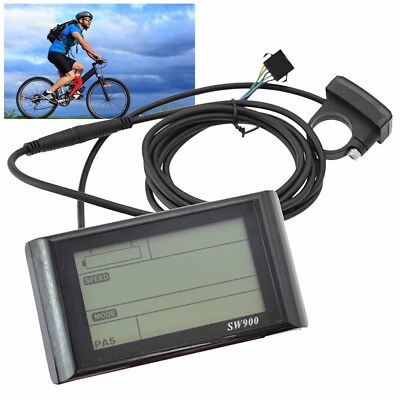 #ad Display Screen Cycling Electric Bike Replacement Universal 180cm Black $49.78