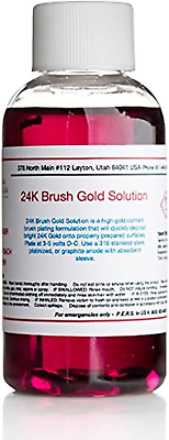 #ad 2 Oz Liquid 24K Gold Plating Solution Brush Gold the Fastest Most Durable Be $171.99
