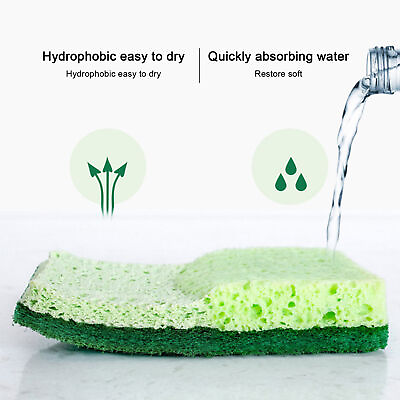 #ad 5pcs Washing Sponge Durable Easy to Use Ultra soft Eco friendly Cleaning Sponge $8.96