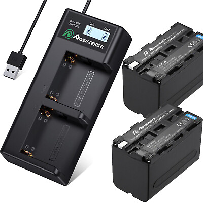 #ad NP F970 Li ion Battery Charger For Sony NP F750 NP F770 NP F950 NP F960 Cam LOT $12.39