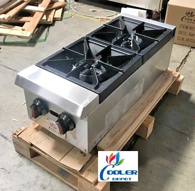 #ad NEW 12quot; Two Gas Burner Hot Plate Model CD HP12 2 Commercial Restaurant Use NSF $481.40