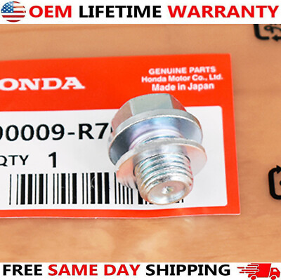 #ad #ad OEM For Honda Acura Engine Oil Pan Drain Bolt Plug with Washer 90009 R70 A00 USA $5.45