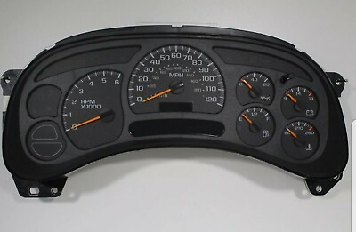 #ad 2003 2004 03 04 Chevy Silverado 1500 Replacement Cluster Speedometer $230.00