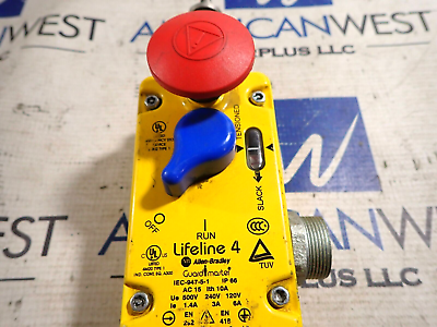 Allen Bradley 440E L13043 Lifeline 4 Guardmaster Emergency Cable Pull Switch $300.00