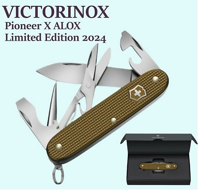 #ad VICTORINOX Pioneer X ALOX Limited Edition 2024 Brown Multitool Swiss Army Knife $123.99