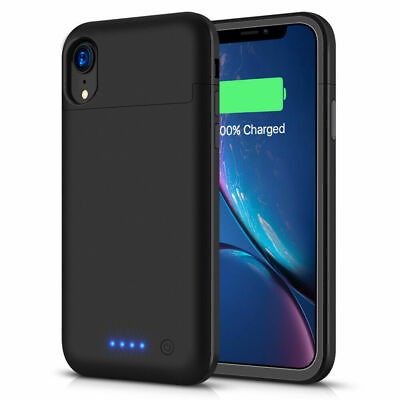 #ad 5500mAh Charging Case Ultra Slim Extended batery case For iPhone XR Black $22.27