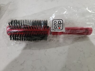 #ad Denman 390 Red reinforced Boar Bristle Brush Protip New $20.00
