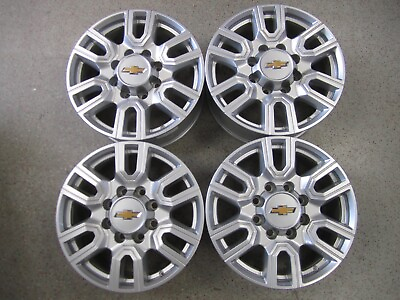 Set of 4 OEM 2011 2023 20quot; Chevy GMC 2500 3500 SRW Alloy Wheels 23377037 5950 $995.00