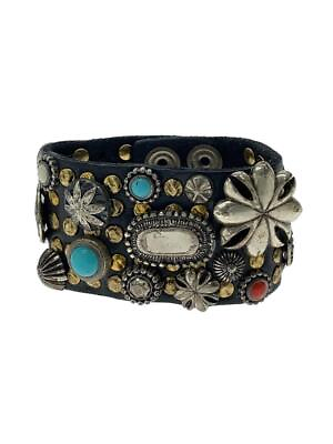 #ad Campomaggi Bracelet Leather Colored Stone Blk Ladies 14 $264.94