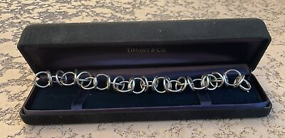 #ad Tiffany amp; Co. Paloma Picasso 925 Multi Circle Bracelet Circa 1980 47 Grams $395.00