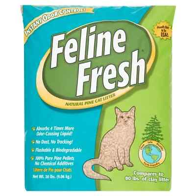 #ad Feline Fresh Natural Pine Cat Litter 20 lb.Best Price $18.99