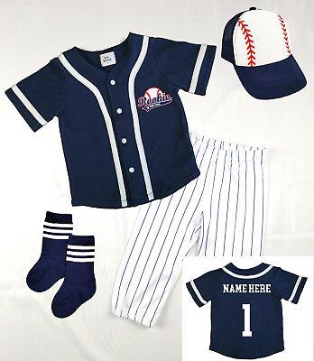 #ad Rookie Of The Year Personalized Jersey Navy Blue First Birthday $85.00