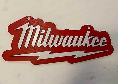 #ad 19” X 9” Milwaukee Tools Inspired Sign. 3D Layered. 3 8” Thick $14.99
