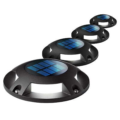 #ad Home Zone Security Solar Deck Light Auto On Sensorfor Pathway Backyard4 Pack $22.49