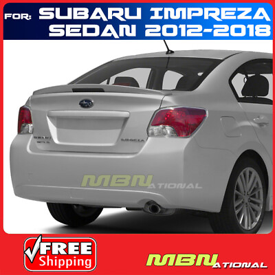 #ad 12 18 For Subaru Impreza Flush Rear Trunk Spoiler Painted 37J SATIN WHITE PEARL $169.99