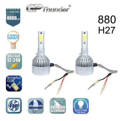 GP Thunder Cree LED 880 H27 881 885 893 899 6000K Fog Light DRL Bulb White $12.74