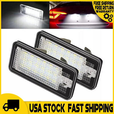 #ad 2x LED Free Error License Plate Fits For Light Audi A3 A4 S3 S4 A6 S6 Q7 A8 RS4 $7.99