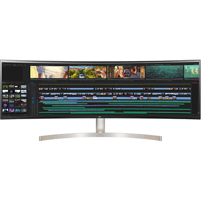LG 49 Inch 32:9 UltraWide Dual QHD IPS Curved LED Monitor with HDR 10 Open Box $749.00
