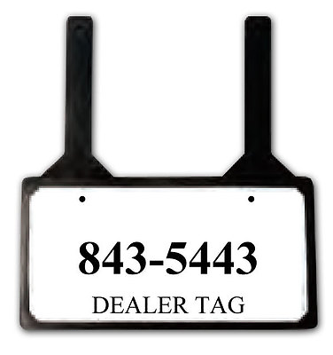 #ad Demo License Plate Holder DEM O Jiffy Plate Protects Car Dealership Tags $28.73