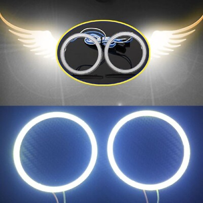 #ad 10X Cool 85mm 60leds White COB LED Car Angel Eyes Halo Ring Light DRL FOG 12 24V $68.00
