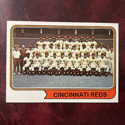 #ad 1974 Topps Set CINCINNATI REDS TEAM PHOTO CARD #459 NR MINT *HIGH GRADE* $2.49