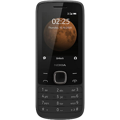 #ad NEW Nokia 225 4G TA 1282 Black Unlocked LTE GSM Global Basic Cell Phone $49.99