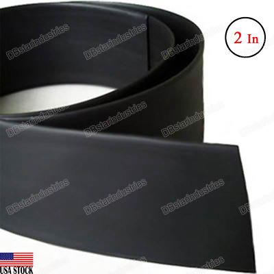 #ad Black Heat Shrink Tubing 2 inch 50 mm 2:1 Ratio Sleeve Wire Wrap 4 Feet $7.35