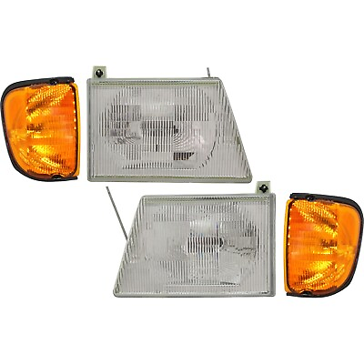 #ad Headlight Kit For 2001 07 Ford E 350 Super Duty 03 07 E 250 Right and Left Side $86.30